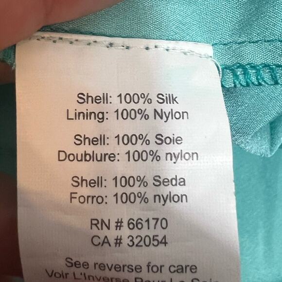 Anupamaa Anthropologie summer school fish print silk dress Sz 0 - Picture 5 of 7